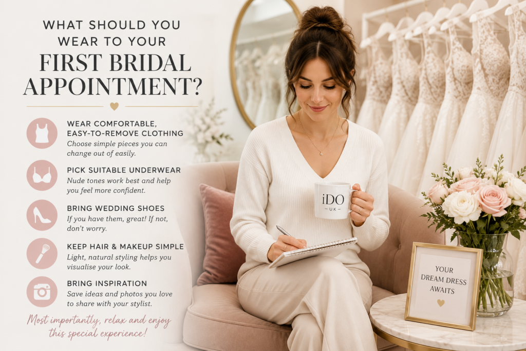 What Should You Wear to Your First Bridal Appointment? 1 your first bridal appointment